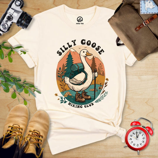 Hike Tee T-Shirt Natural / S Silly Goose Hiking Shirt