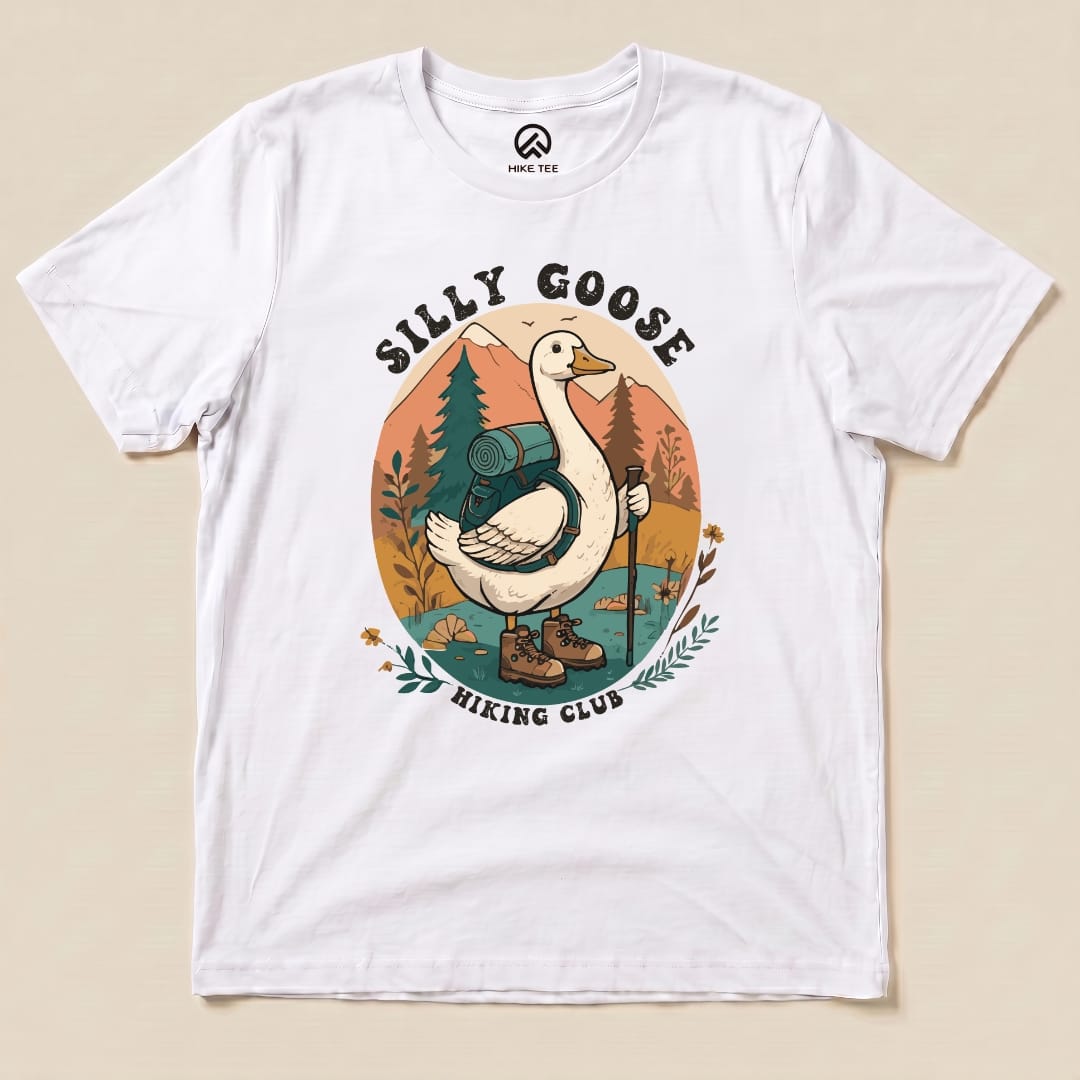 Hike Tee T-Shirt White / S Silly Goose Hiking Shirt