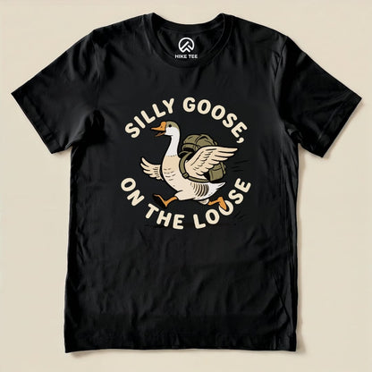 Hike Tee T-Shirt Black / S Silly Goose On The Loose Shirt