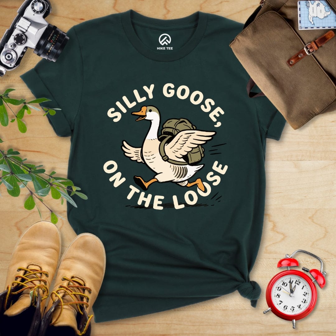 Hike Tee T-Shirt Forest / S Silly Goose On The Loose Shirt