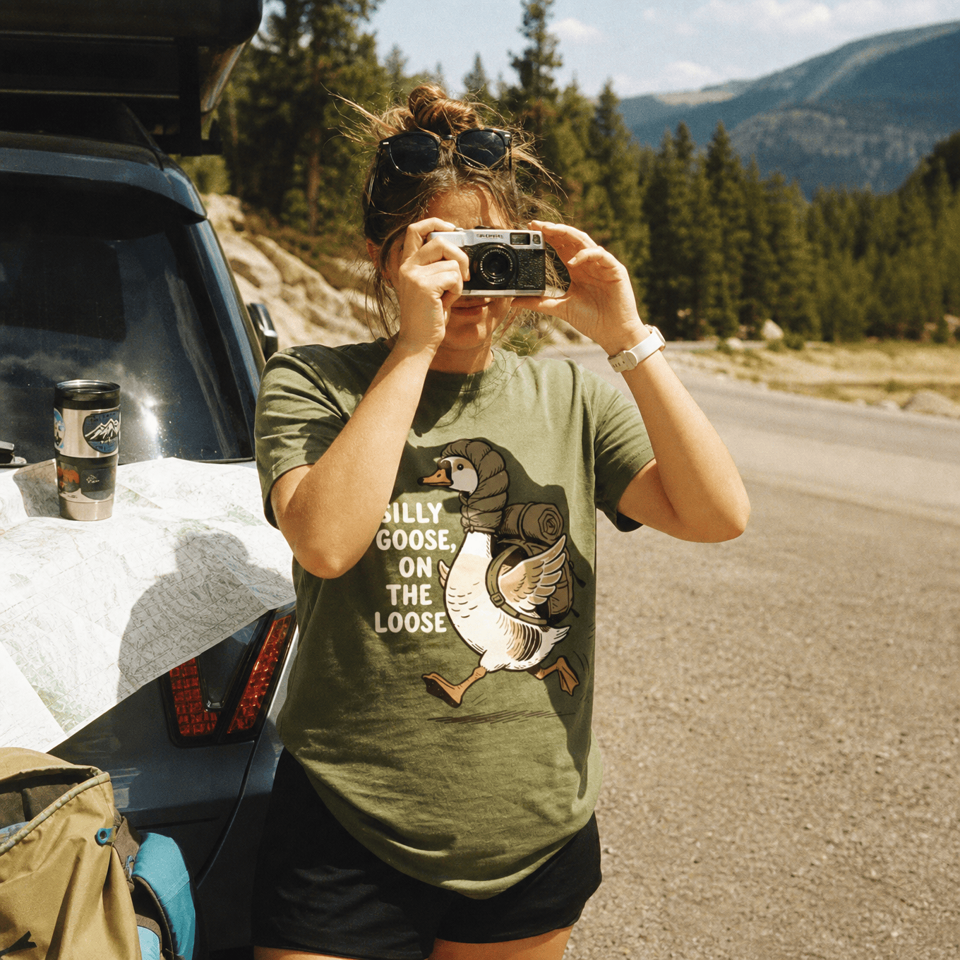 Silly Goose Shirt Hike Tee T-Shirt