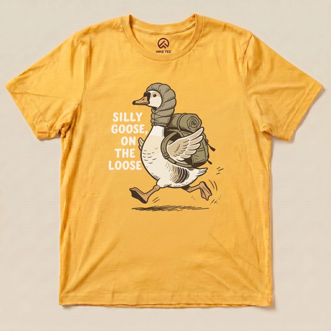 Hike Tee T-Shirt Gold / S Silly Goose Shirt