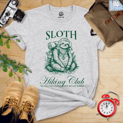 Hike Tee T-Shirt Athletic Heather / S Sloth Hiking Club Shirt