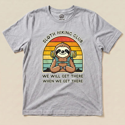 Hike Tee T-Shirt Athletic Heather / S Sloth Hiking Club Shirt