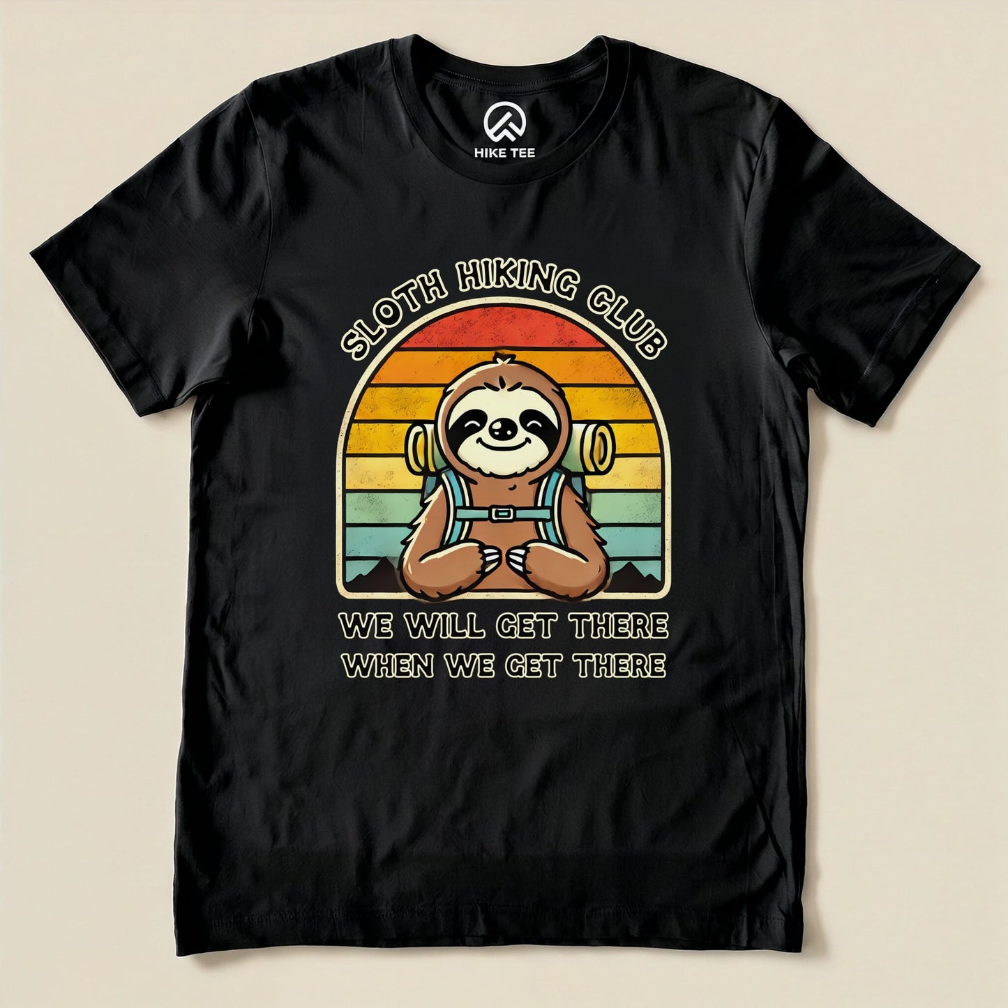 Hike Tee T-Shirt Black / S Sloth Hiking Club Shirt