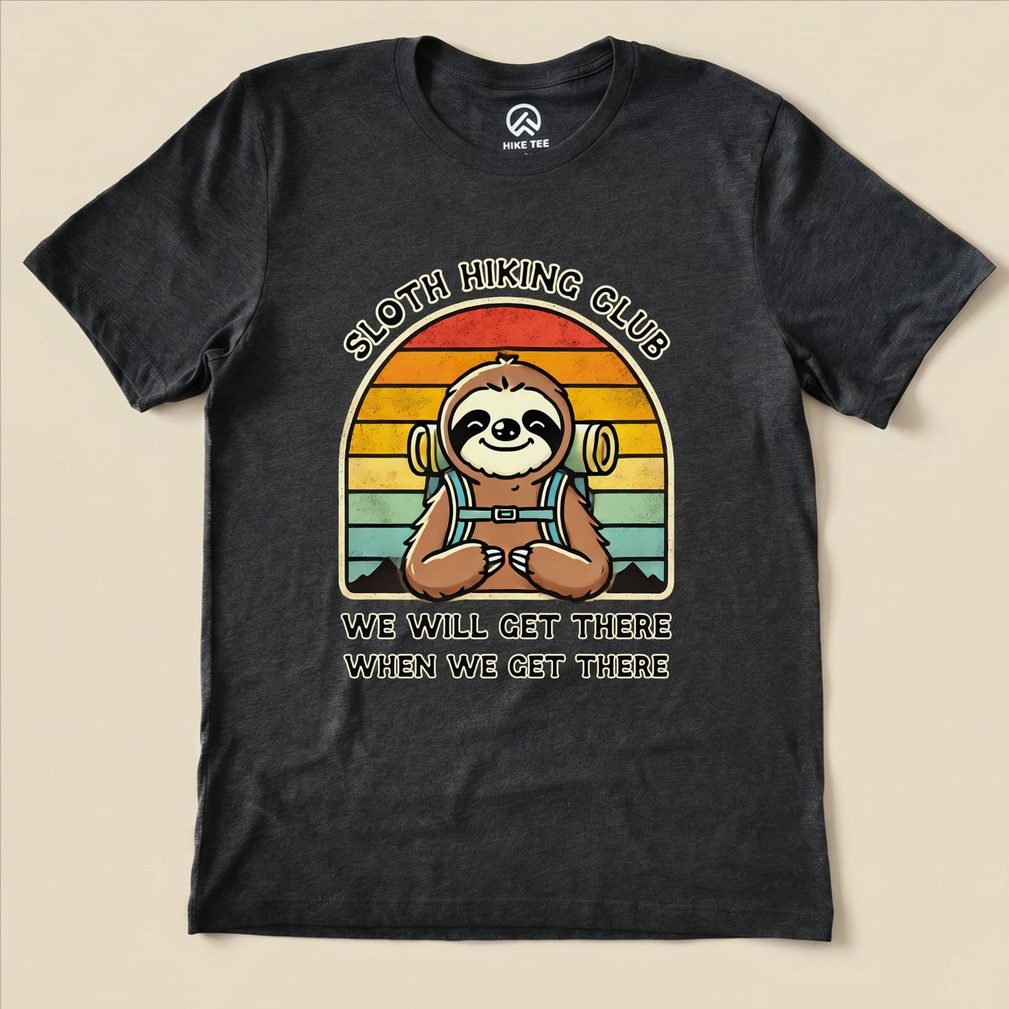 Hike Tee T-Shirt Dark Grey Heather / S Sloth Hiking Club Shirt