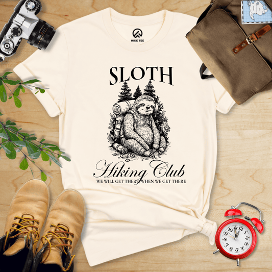 Hike Tee T-Shirt Natural / S Sloth Hiking Club Shirt