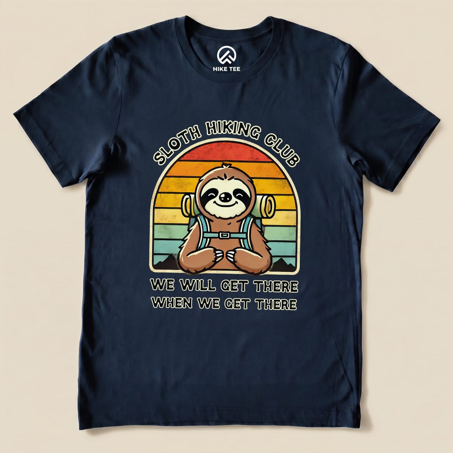 Hike Tee T-Shirt Navy / S Sloth Hiking Club Shirt