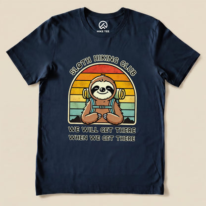 Hike Tee T-Shirt Navy / S Sloth Hiking Club Shirt