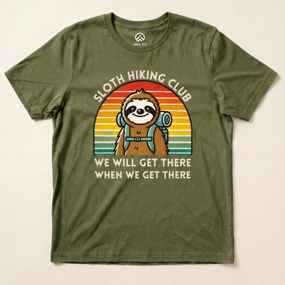 Hike Tee T-Shirt Military Green / S Sloth Hiking Club T-Shirt