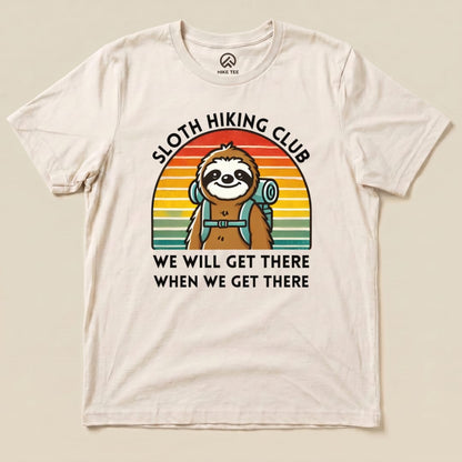 Hike Tee T-Shirt Natural / S Sloth Hiking Club T-Shirt