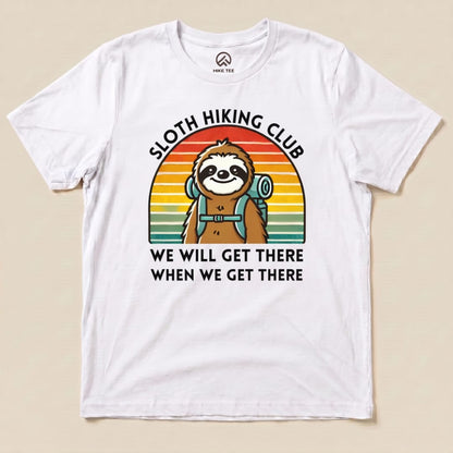 Hike Tee T-Shirt White / S Sloth Hiking Club T-Shirt