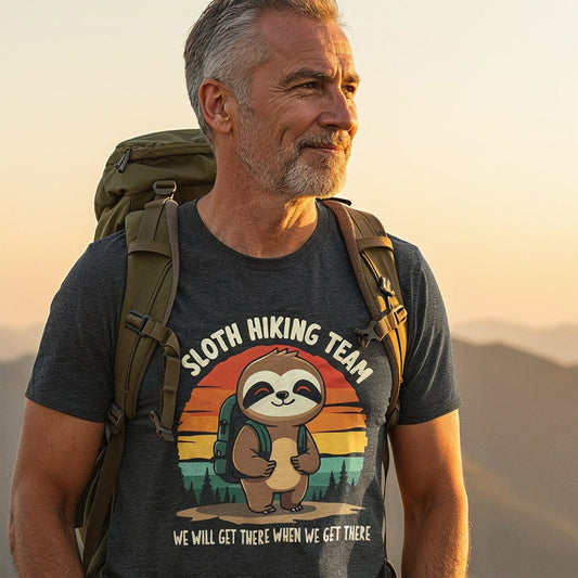 Hike Tee T-Shirt Sloth Hiking team Shirt