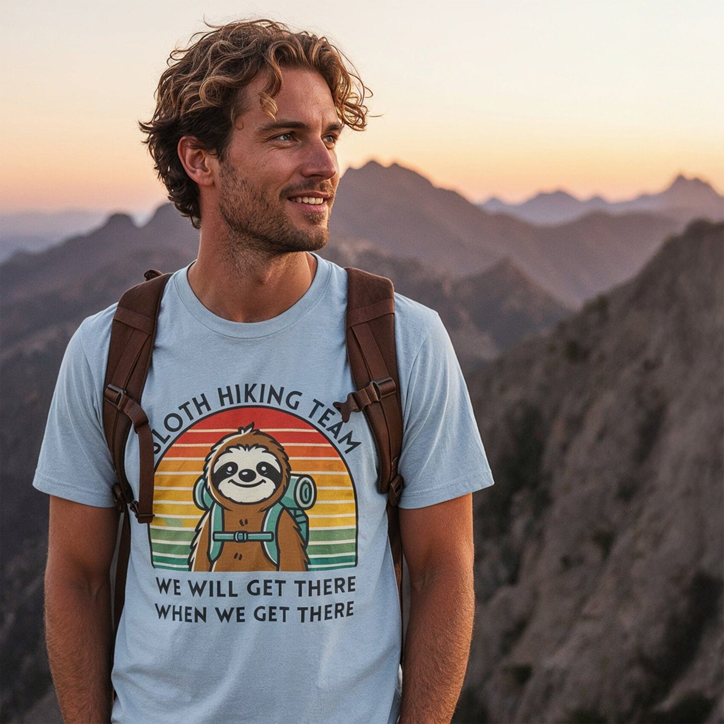 Hike Tee T-Shirt Sloth Hiking Team Shirt