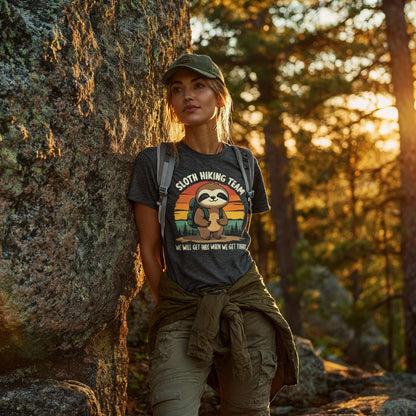 Hike Tee T-Shirt Sloth Hiking team Shirt