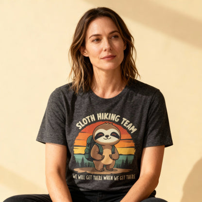 Hike Tee T-Shirt Sloth Hiking team Shirt