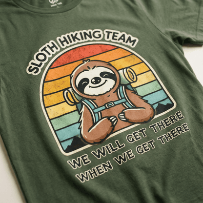 Hike Tee T-Shirt Sloth Hiking Team Shirt