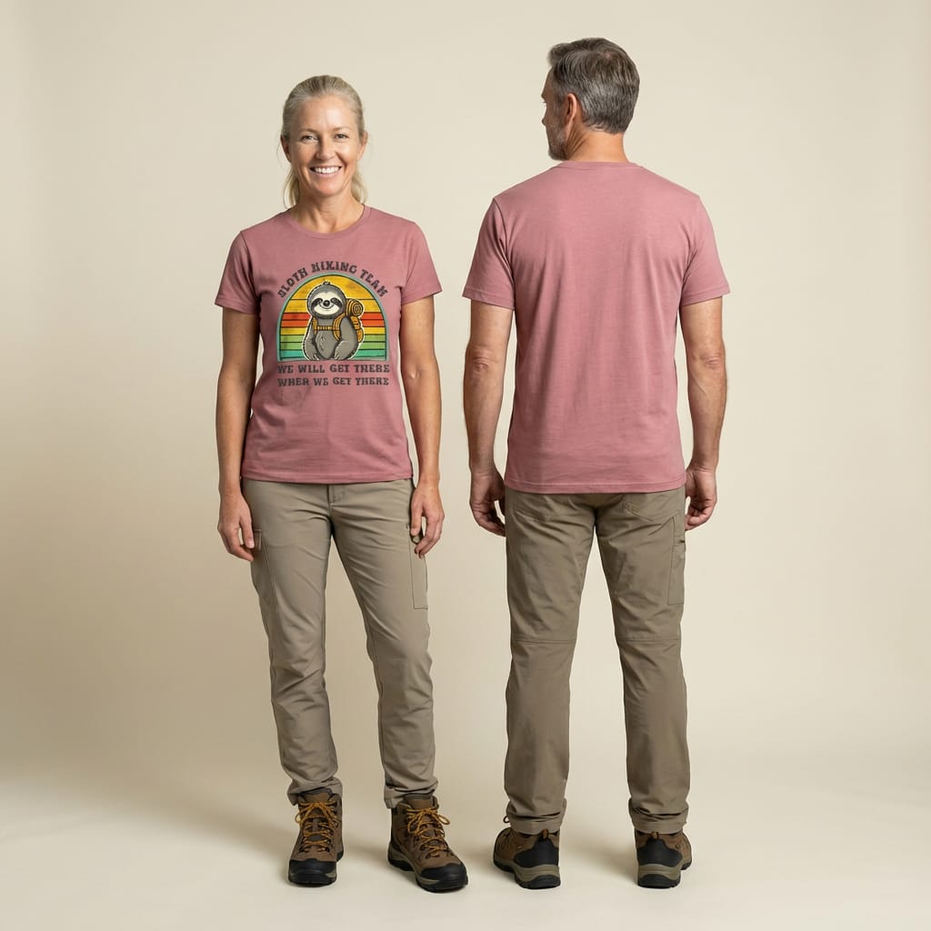 Hike Tee T-Shirt Sloth Hiking Team Shirt