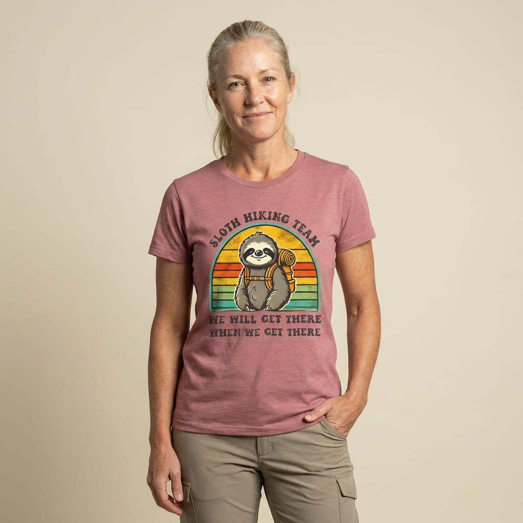 Hike Tee T-Shirt Sloth Hiking Team Shirt