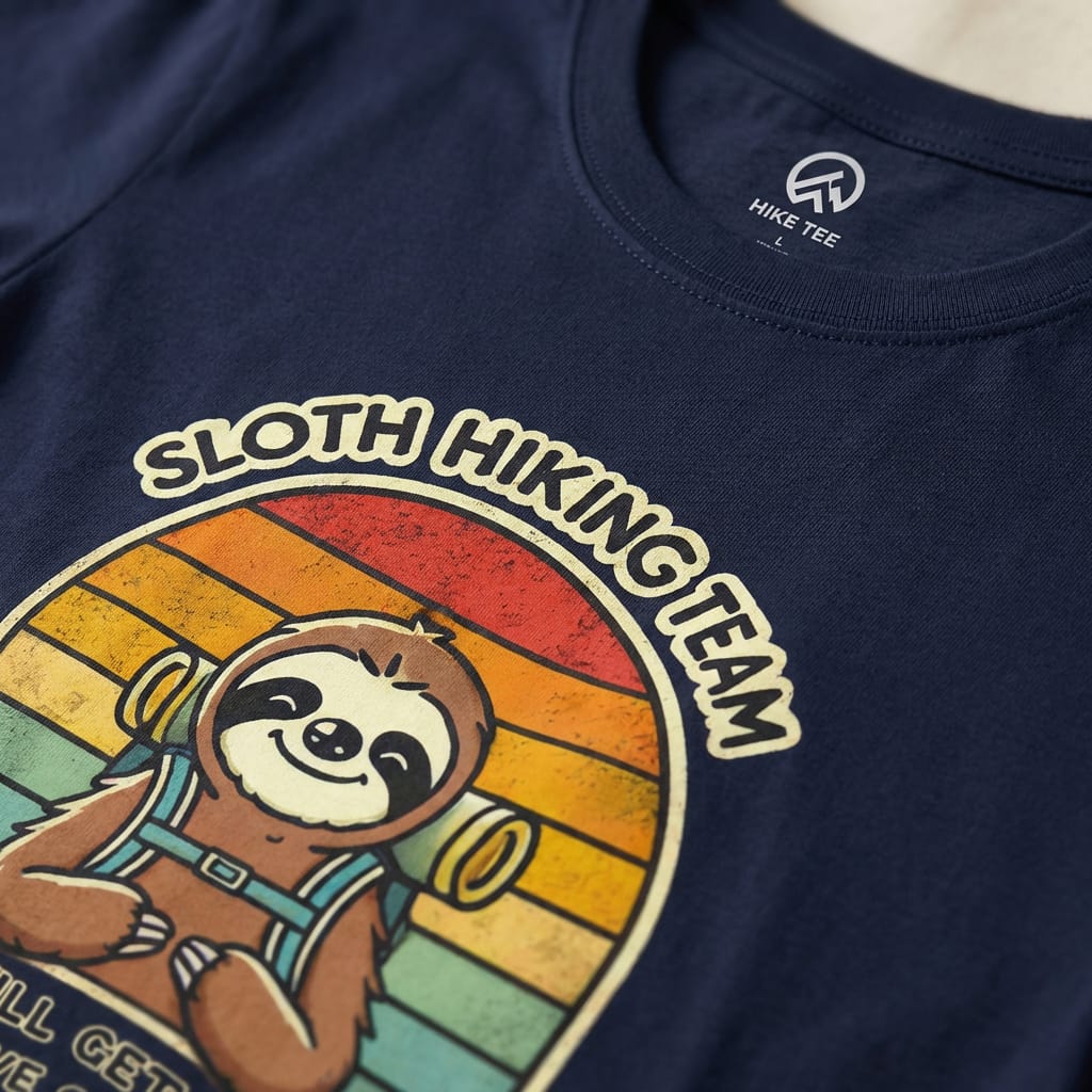 Hike Tee T-Shirt Sloth Hiking Team Shirt