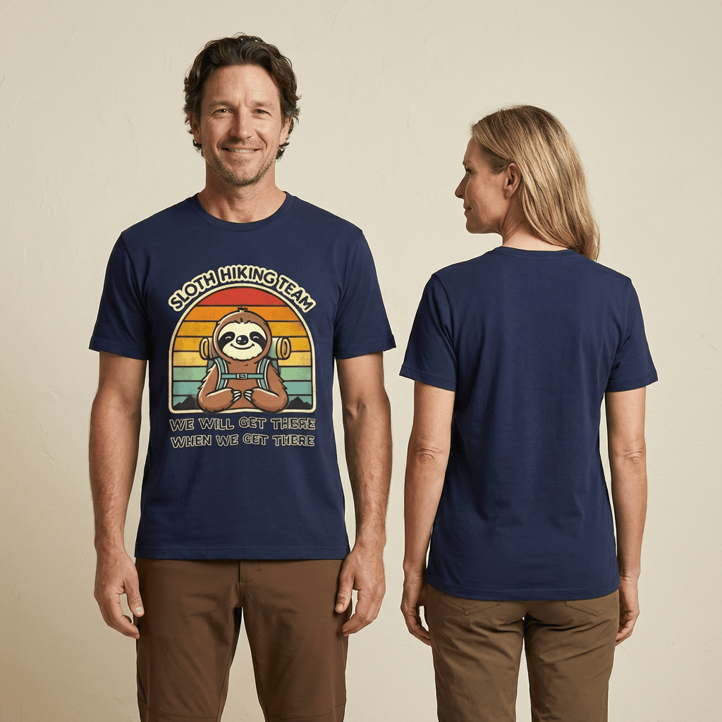 Hike Tee T-Shirt Sloth Hiking Team Shirt