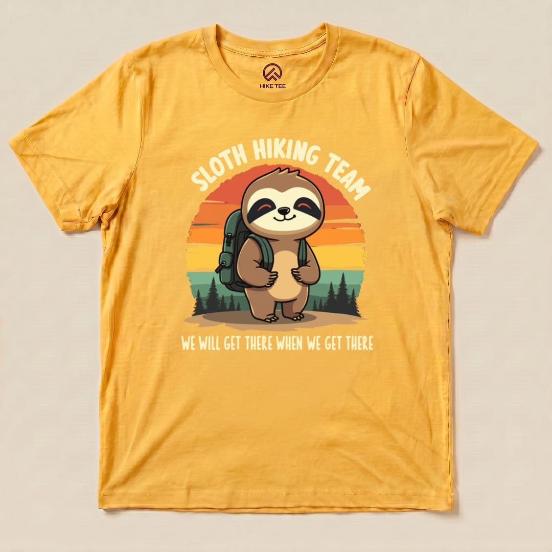 Hike Tee T-Shirt Sloth Hiking team Shirt