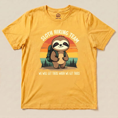 Hike Tee T-Shirt Sloth Hiking team Shirt