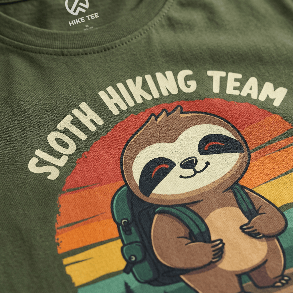 Hike Tee T-Shirt Sloth Hiking team Shirt