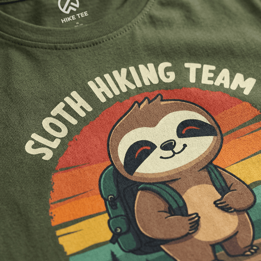 Hike Tee T-Shirt Sloth Hiking team Shirt