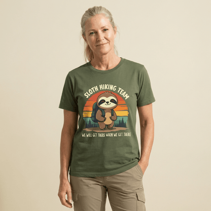 Hike Tee T-Shirt Sloth Hiking team Shirt