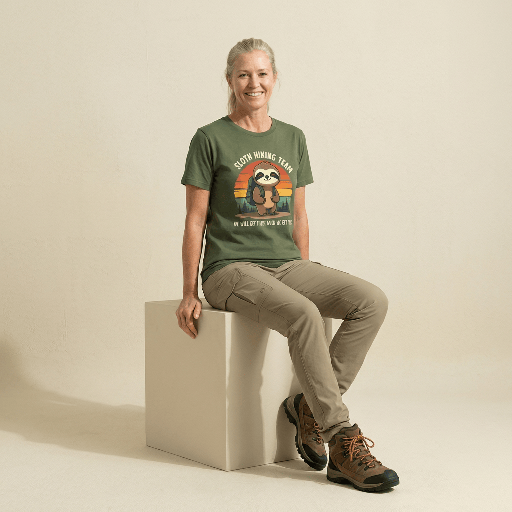 Hike Tee T-Shirt Sloth Hiking team Shirt