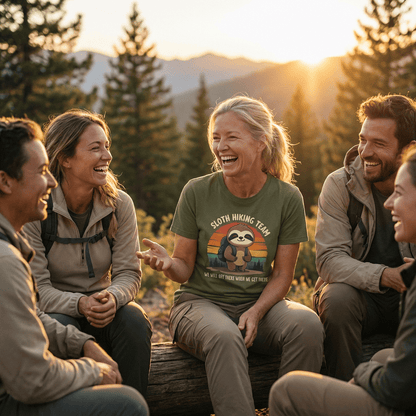 Hike Tee T-Shirt Sloth Hiking team Shirt