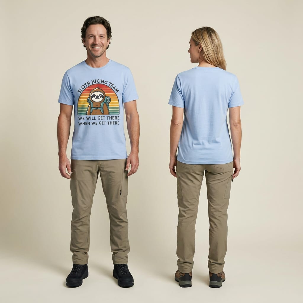 Hike Tee T-Shirt Sloth Hiking Team Shirt