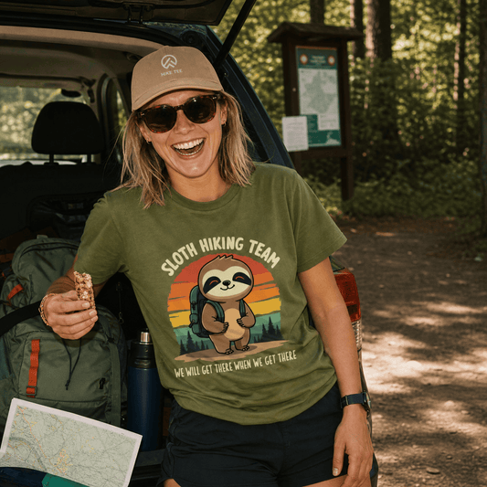 Sloth Hiking team Shirt Hike Tee T-Shirt