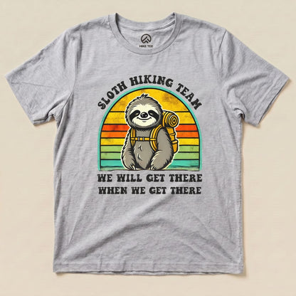 Hike Tee T-Shirt Athletic Heather / S Sloth Hiking Team Shirt