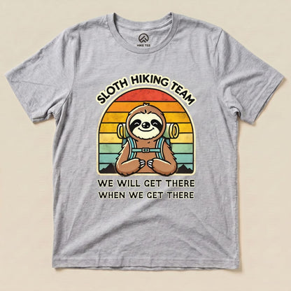 Hike Tee T-Shirt Athletic Heather / S Sloth Hiking Team Shirt