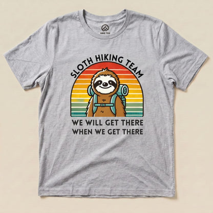 Hike Tee T-Shirt Athletic Heather / S Sloth Hiking Team Shirt