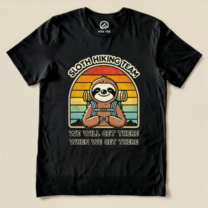 Hike Tee T-Shirt Black / S Sloth Hiking Team Shirt