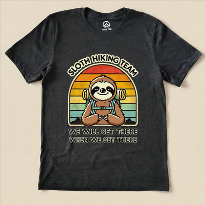 Hike Tee T-Shirt Dark Grey Heather / S Sloth Hiking Team Shirt