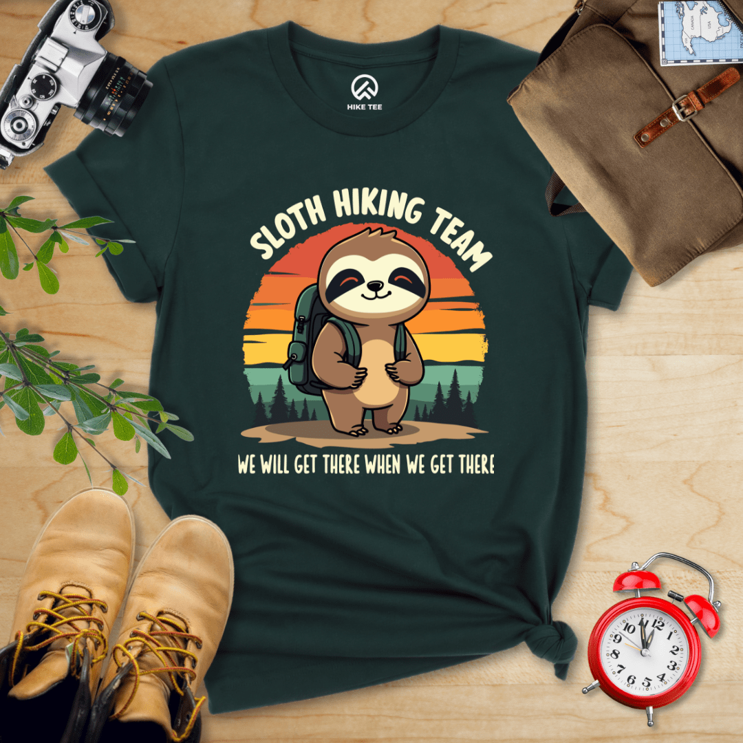 Hike Tee T-Shirt Forest / S Sloth Hiking team Shirt