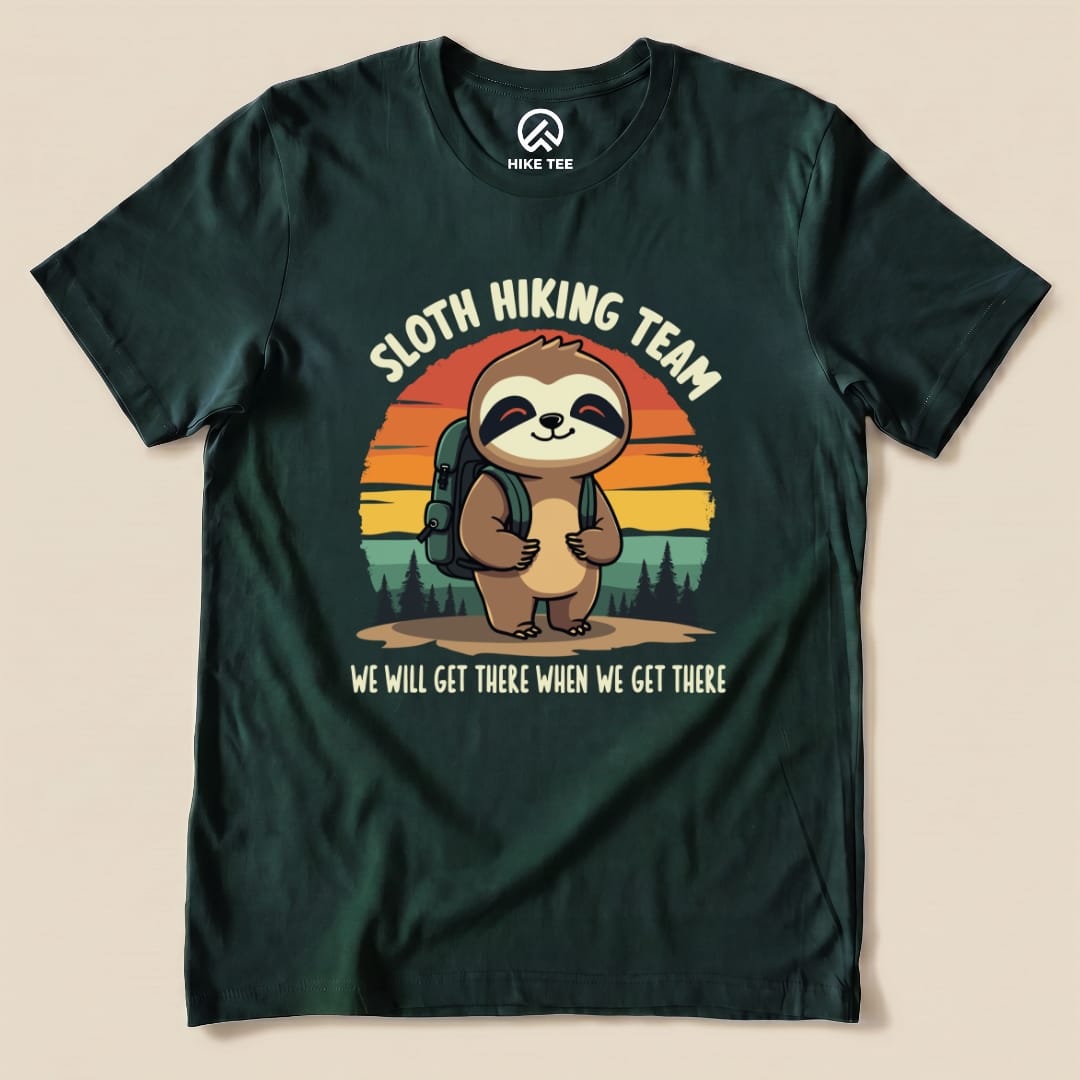 Hike Tee T-Shirt Forest / S Sloth Hiking team Shirt