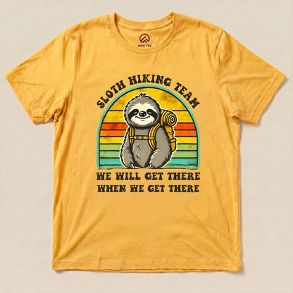 Hike Tee T-Shirt Gold / S Sloth Hiking Team Shirt