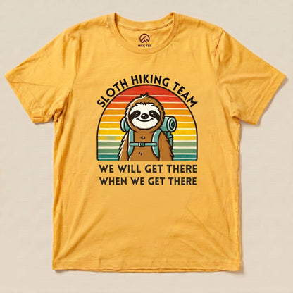Hike Tee T-Shirt Gold / S Sloth Hiking Team Shirt