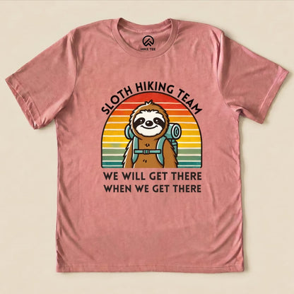 Hike Tee T-Shirt Heather Mauve / S Sloth Hiking Team Shirt