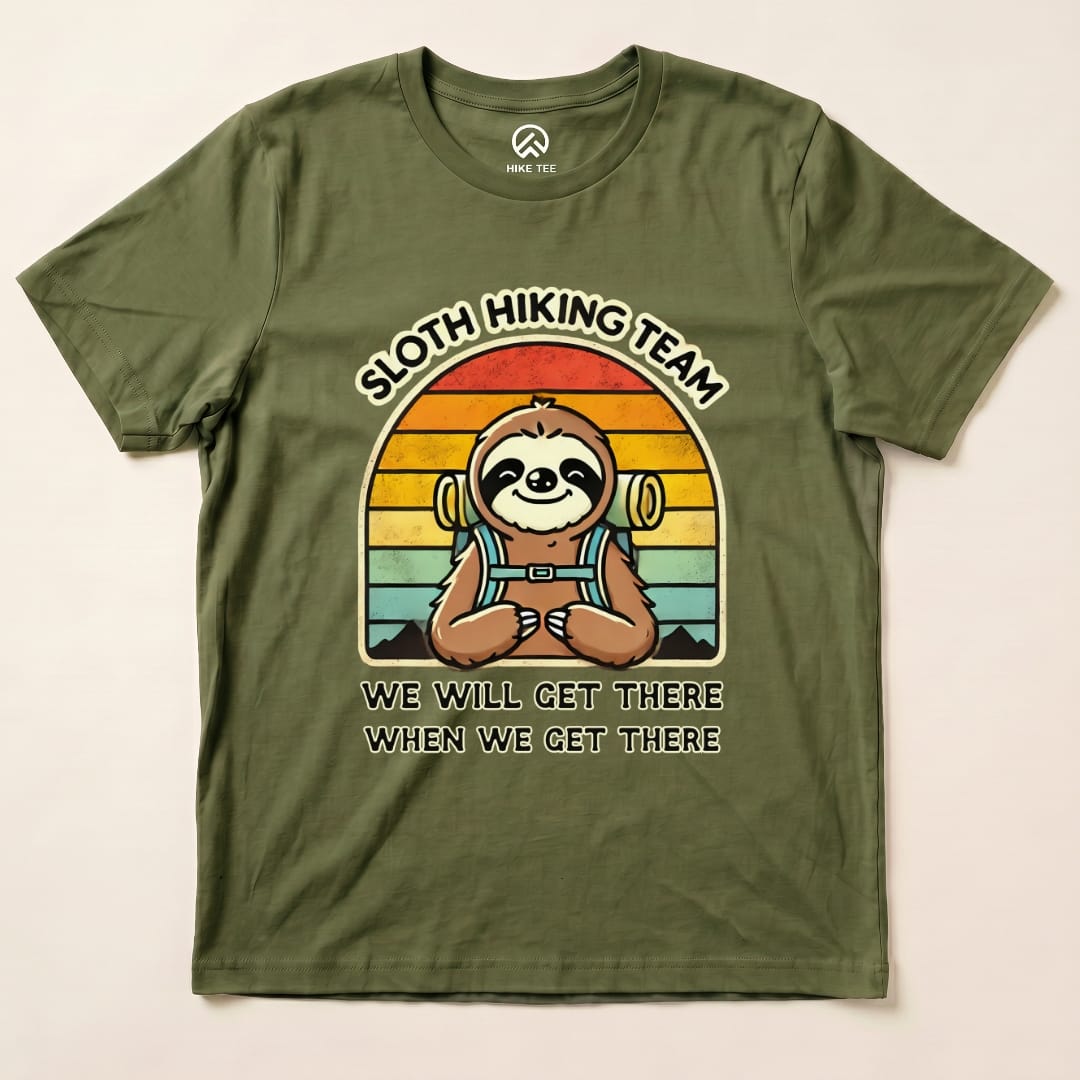 Hike Tee T-Shirt Military Green / S Sloth Hiking Team Shirt