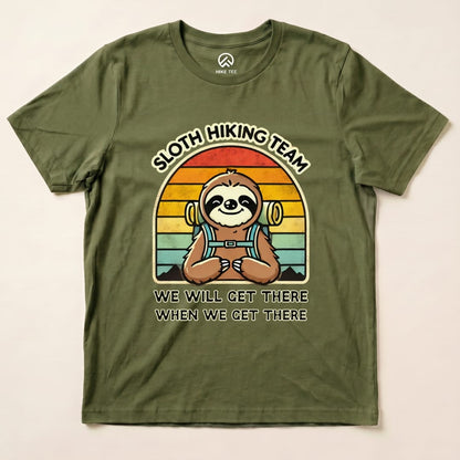Hike Tee T-Shirt Military Green / S Sloth Hiking Team Shirt