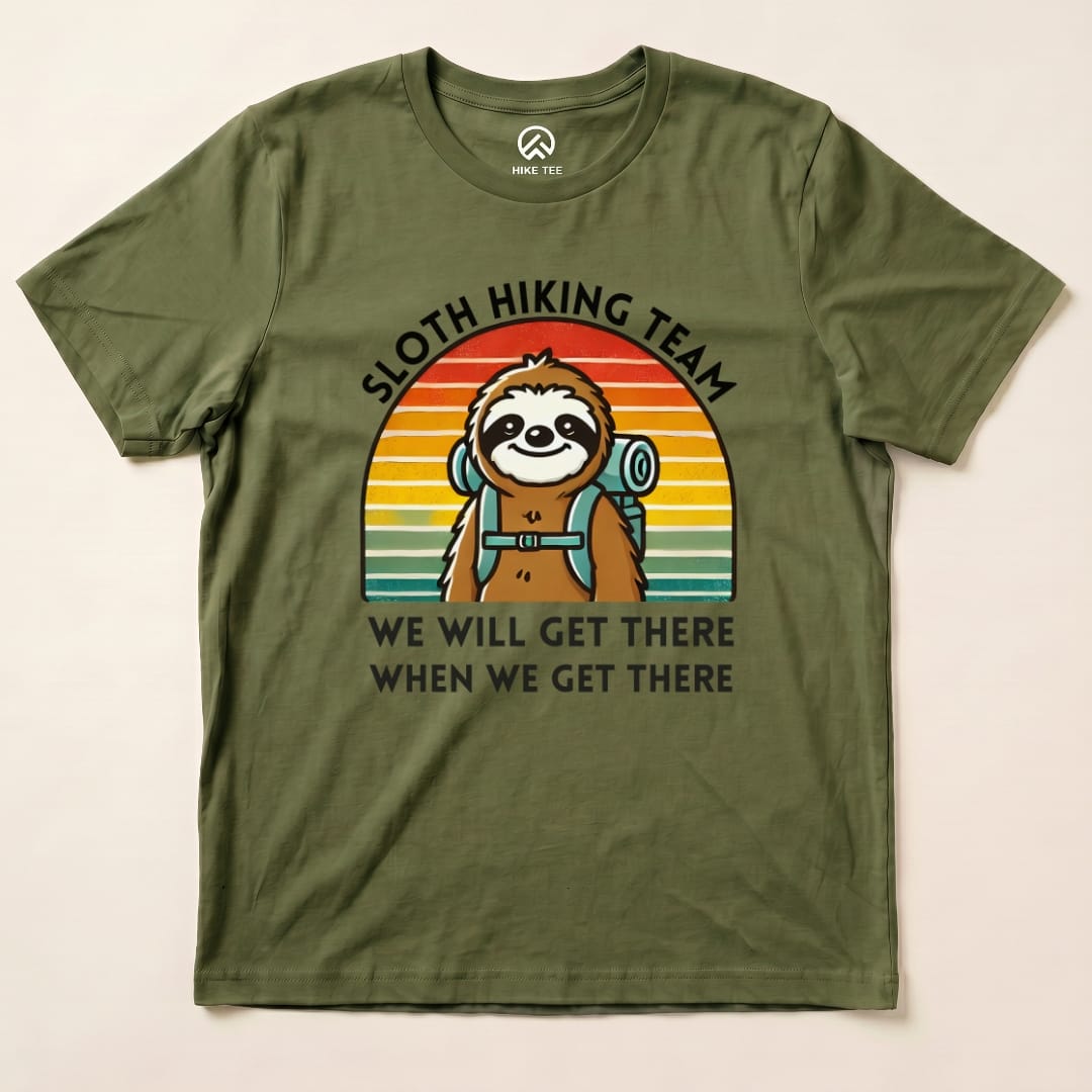 Hike Tee T-Shirt Military Green / S Sloth Hiking Team Shirt