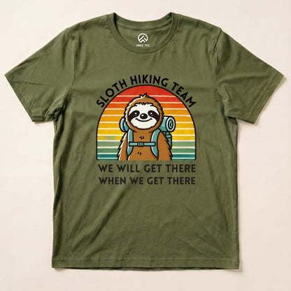 Hike Tee T-Shirt Military Green / S Sloth Hiking Team Shirt