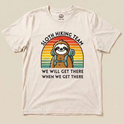 Hike Tee T-Shirt Natural / S Sloth Hiking Team Shirt