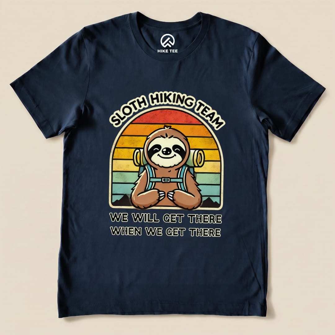 Hike Tee T-Shirt Navy / S Sloth Hiking Team Shirt